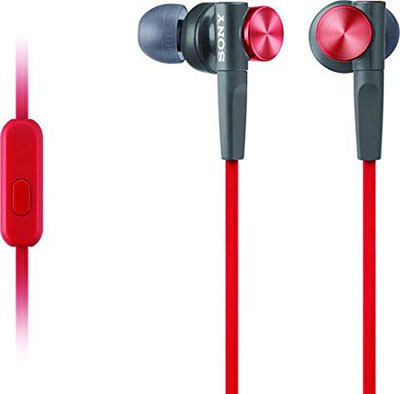 Sony-MDRXB50AP-Extra-Bass-Earbud-Headset-in-red